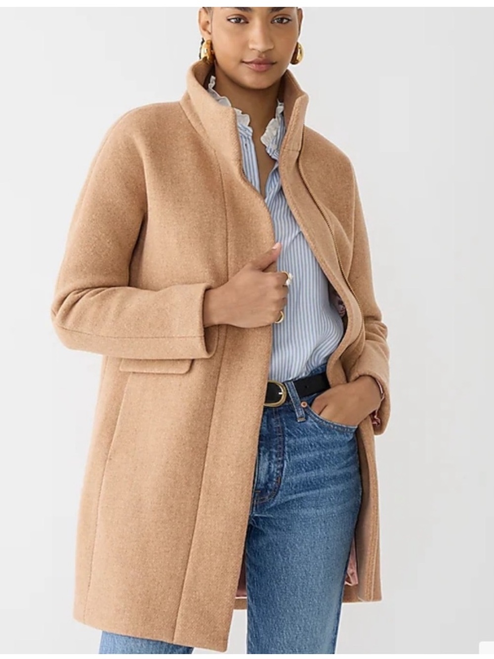 J. Crew City Jacket in Tan Size 8